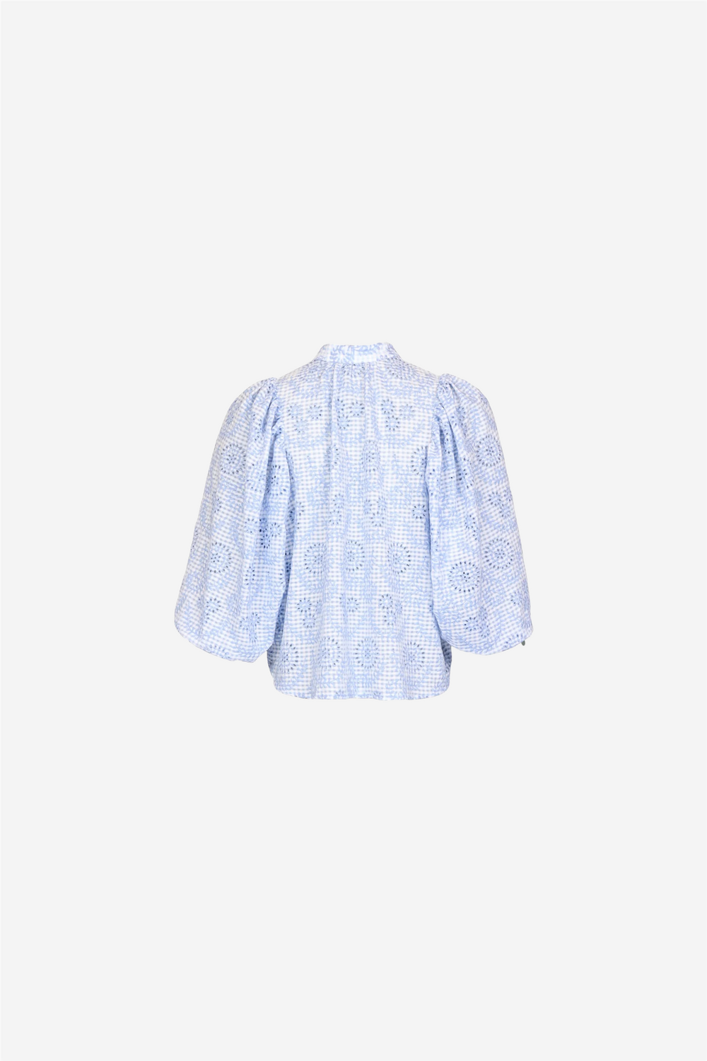 by TiMo Bluser & Skjorter Checks Blouse Light Blue