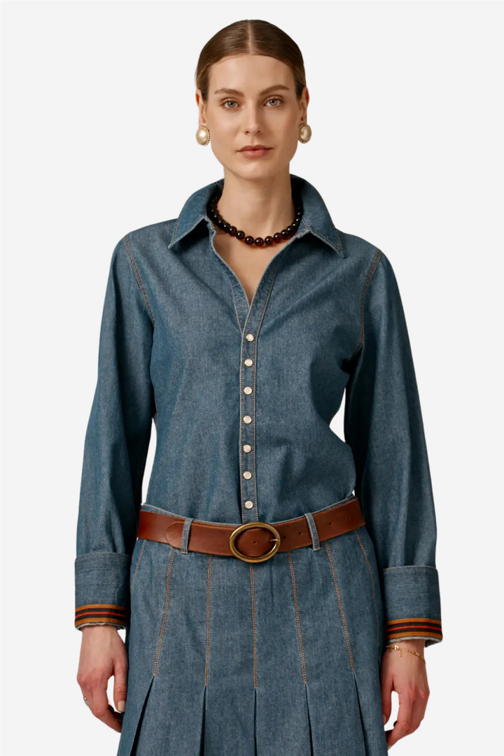 by TiMo Bluser & Skjorter Denim Shirt French Blue