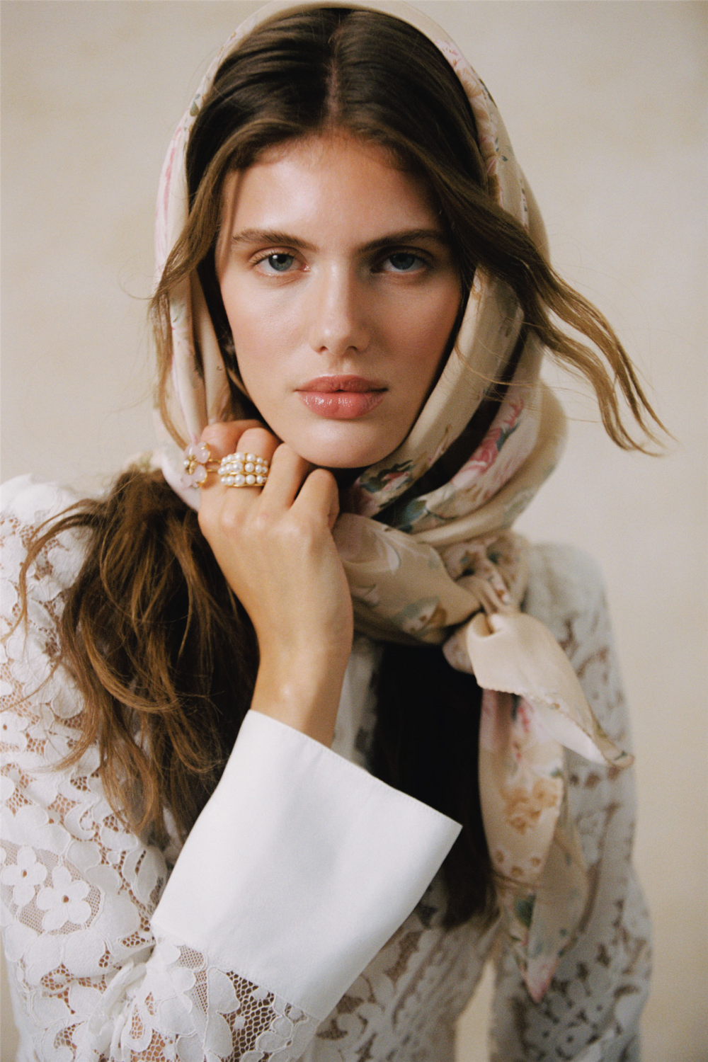 by TiMo Bluser & Skjorter Lace Shirt Off White