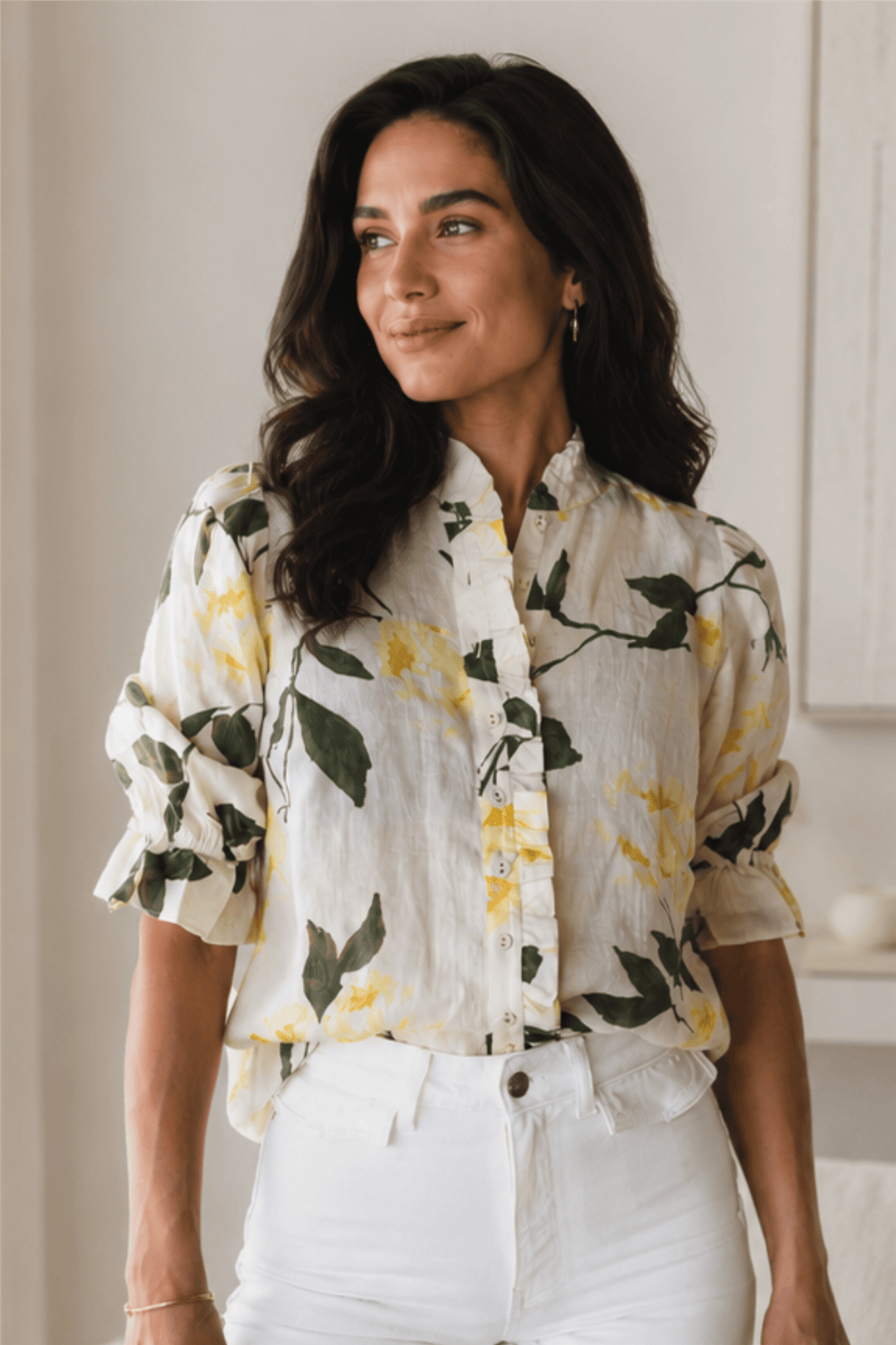 by TiMo Bluser & Skjorter Linen Blouse Sunlight