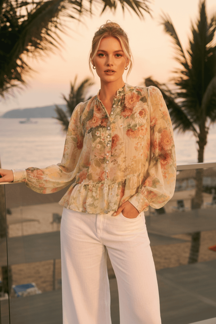 by TiMo Bluser &amp; Skjorter Organza Shirt Watercolour Dreams