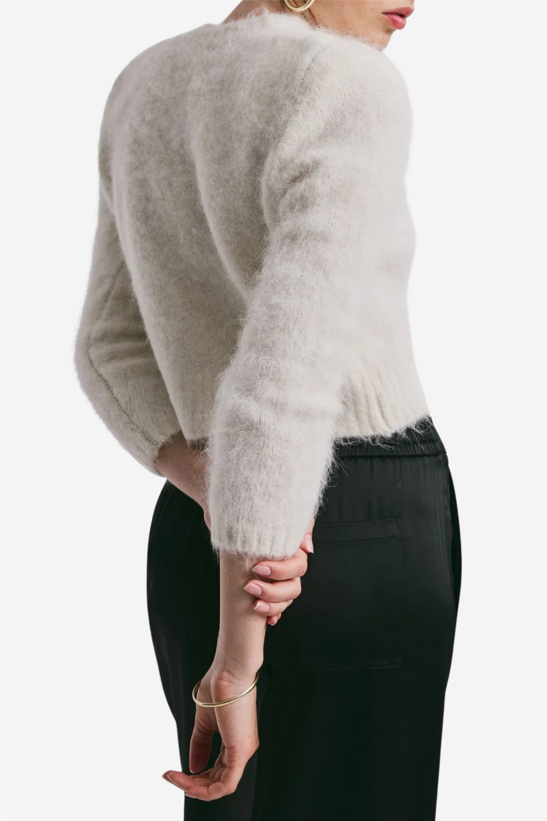 by TiMo Genser & Cardigan Alpaca Jacket Off White