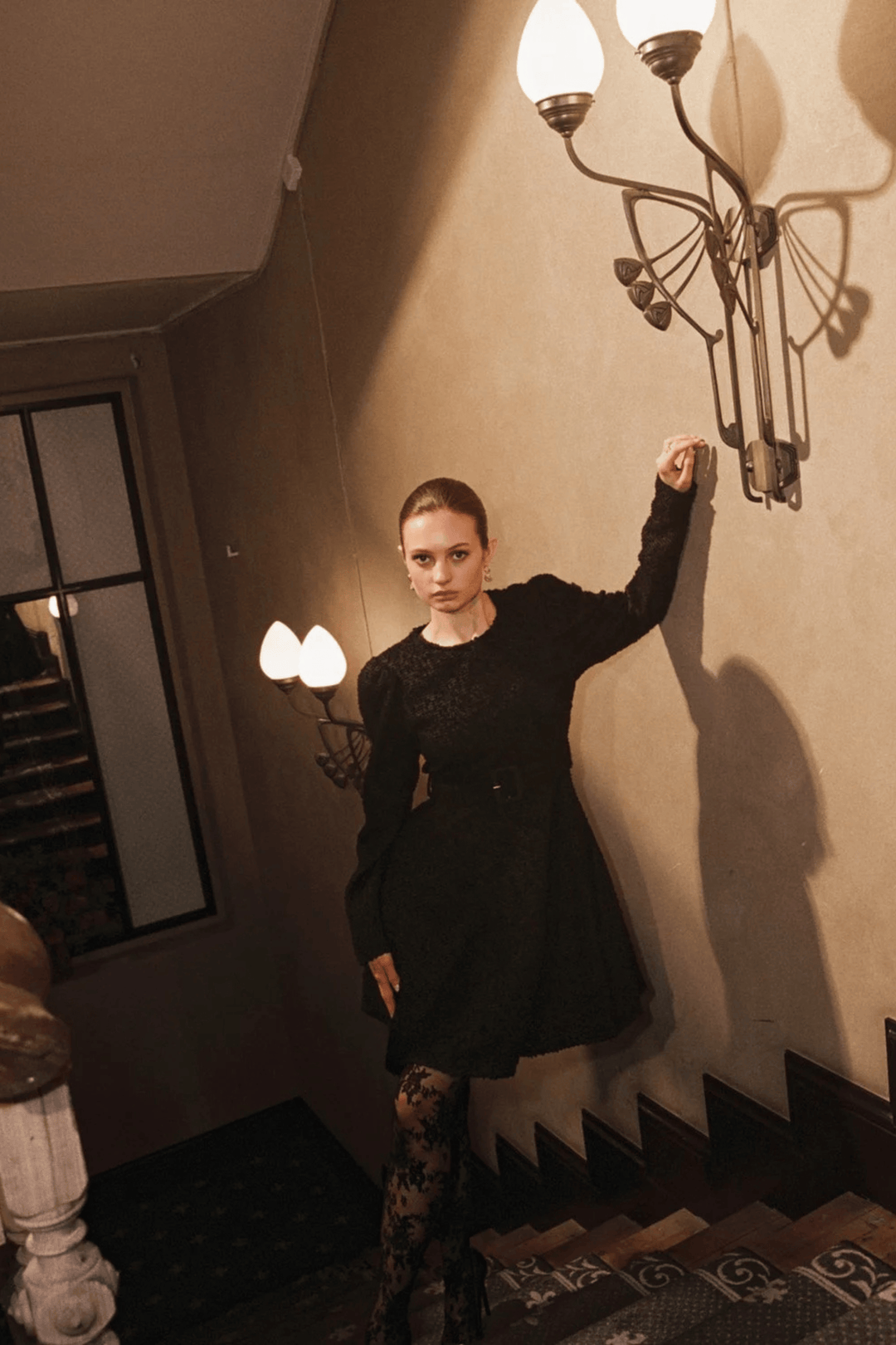 by TiMo Kjoler & jumpsuits Boucle Belt Dress Black