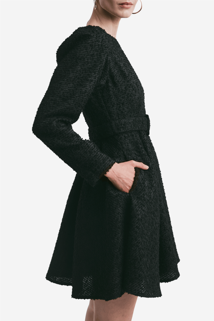 by TiMo Kjoler & jumpsuits Boucle Belt Dress Black