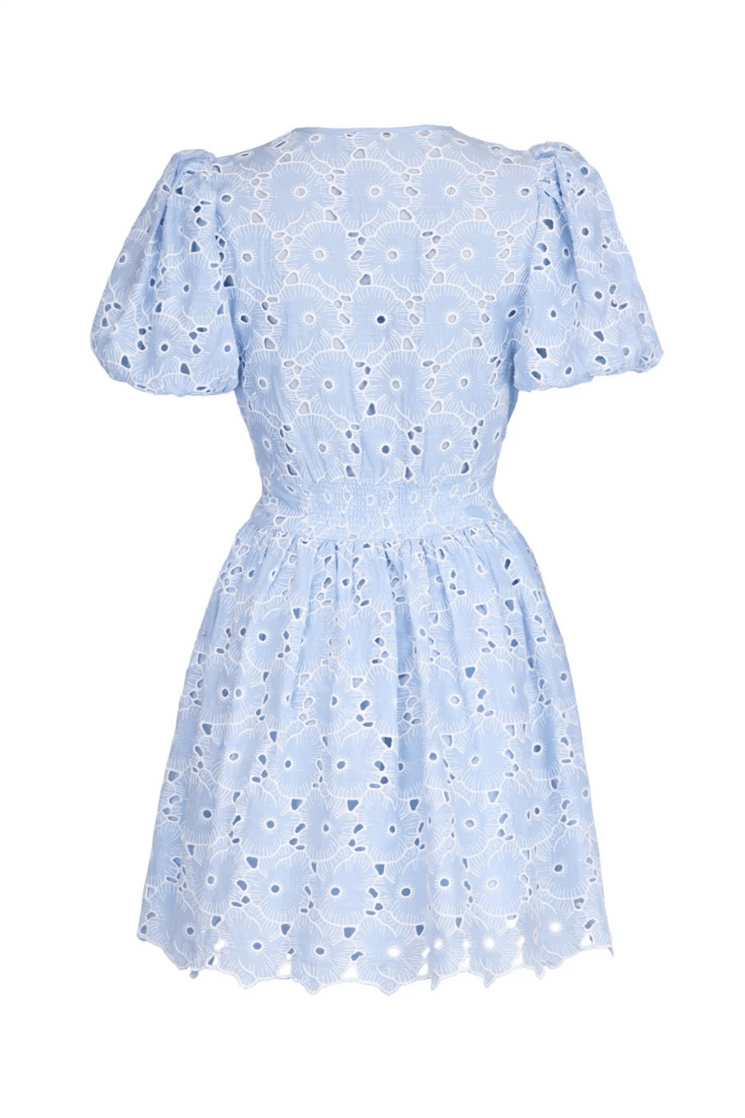 by TiMo Kjoler &amp; jumpsuits Broderie Anglaise Puffed Dress Light Blue