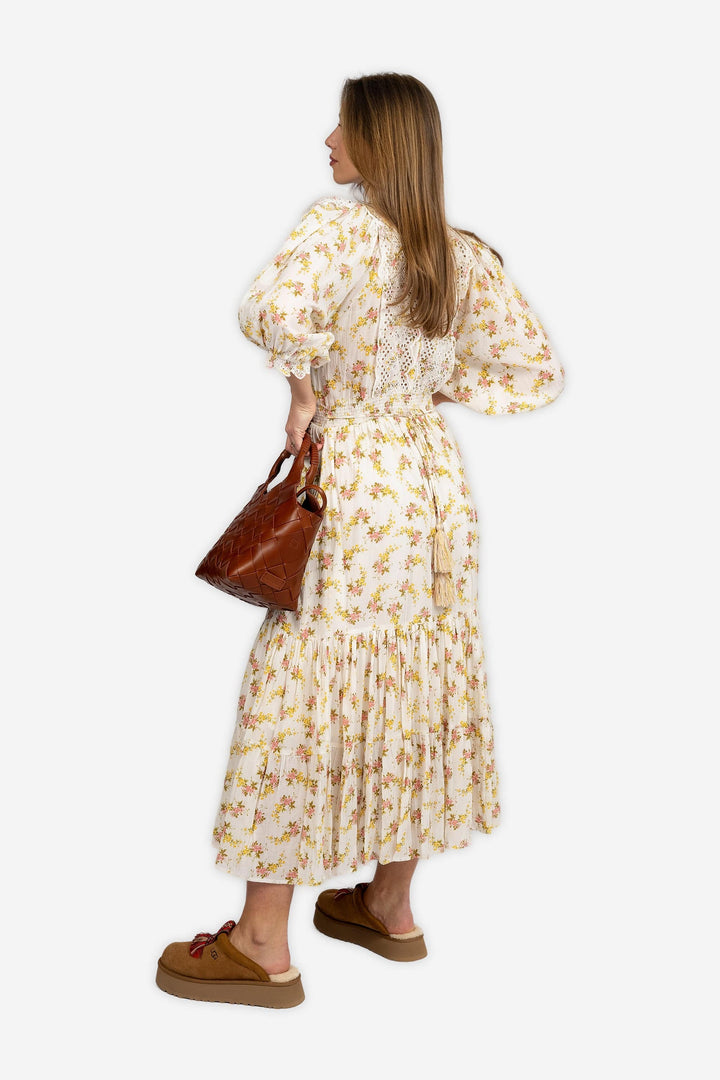 by TiMo Kjoler & jumpsuits Cotton Slub Midi Dress Vinyl Wallpaper