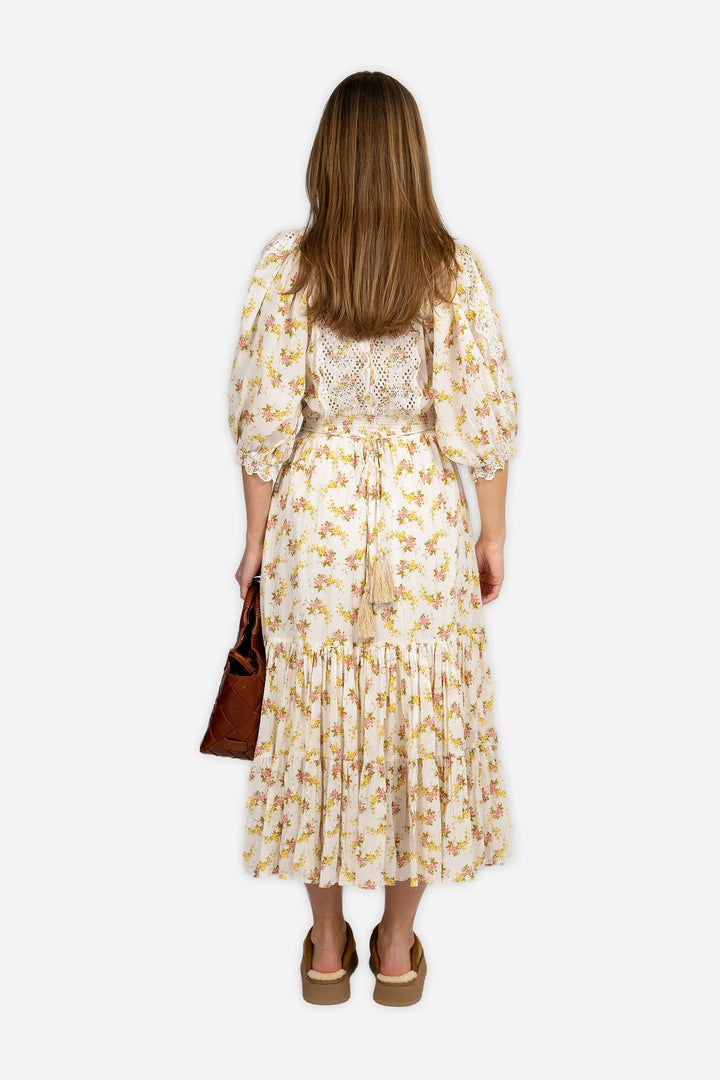 by TiMo Kjoler & jumpsuits Cotton Slub Midi Dress Vinyl Wallpaper
