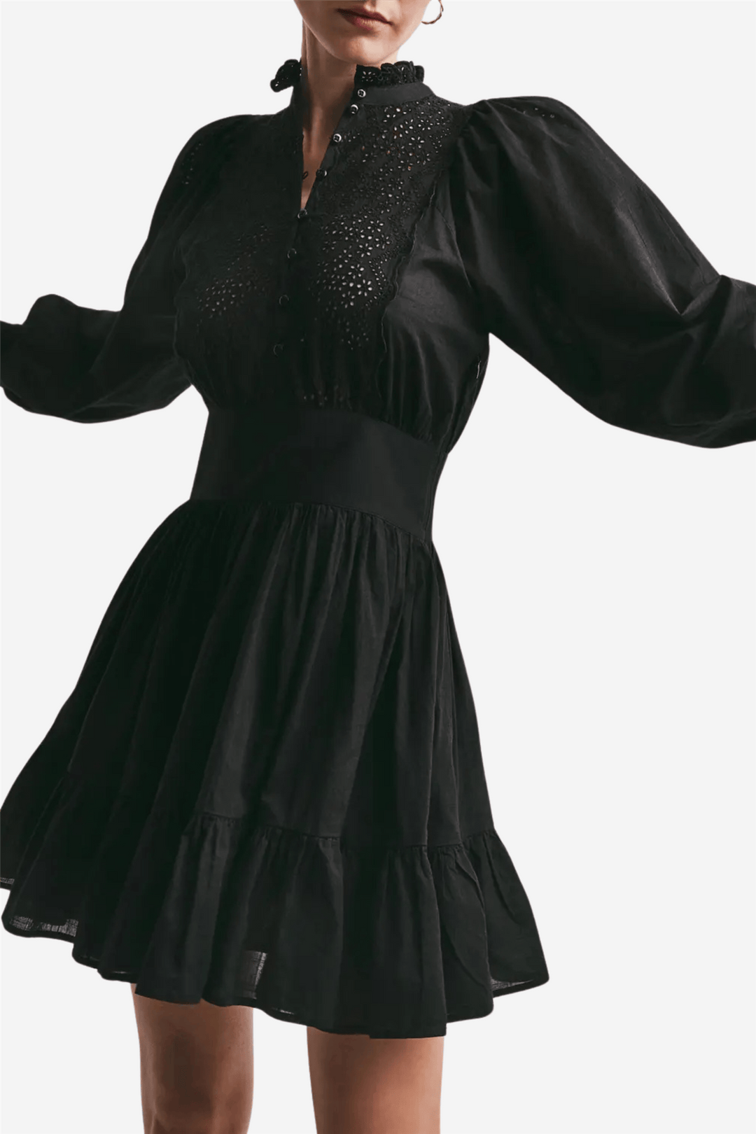 by TiMo Kjoler & jumpsuits Cotton Slub Mini Dress Black