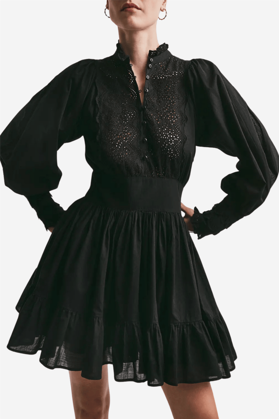 by TiMo Kjoler & jumpsuits Cotton Slub Mini Dress Black