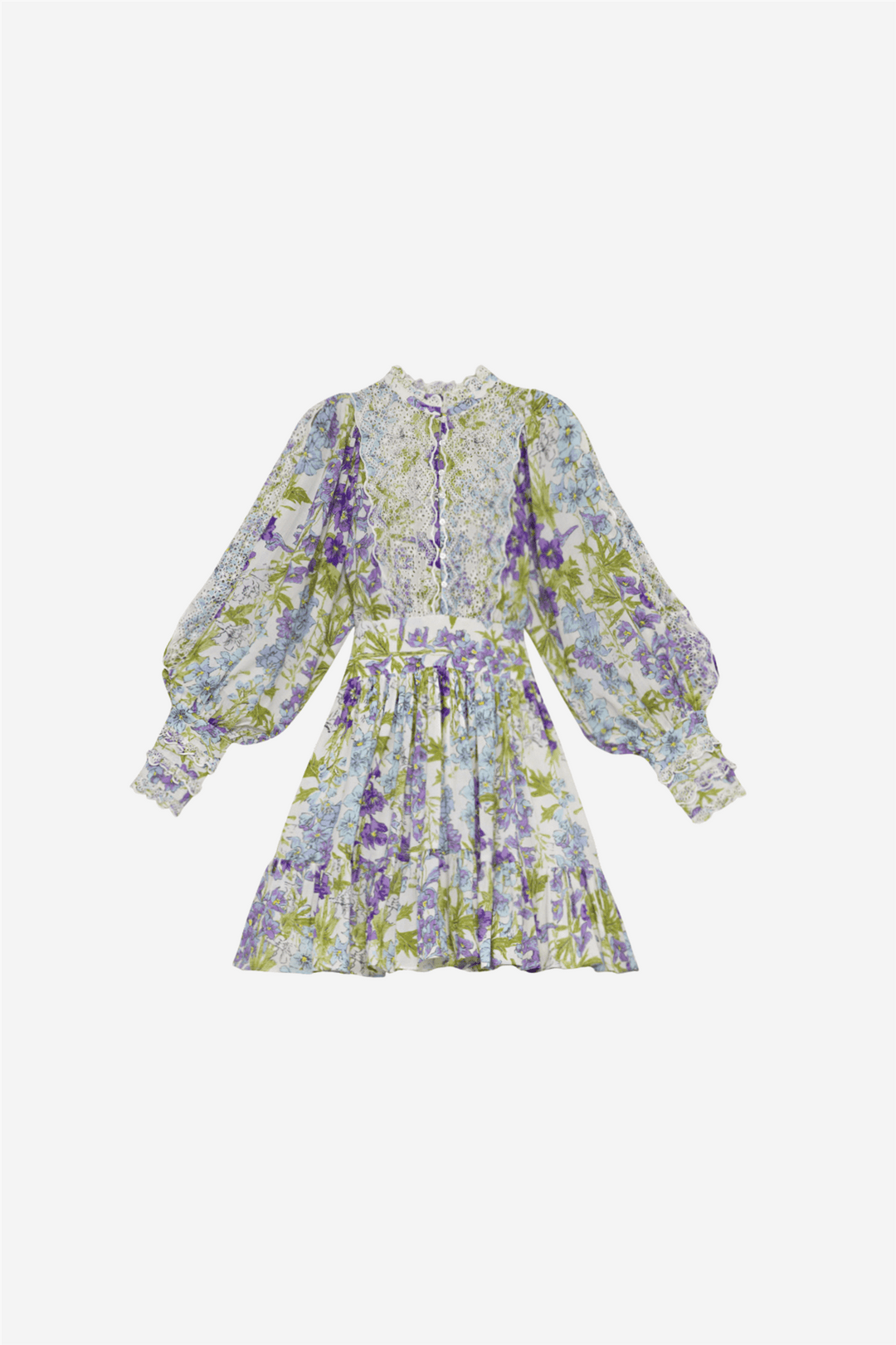 Cotton Slub Mini Dress in Blossom