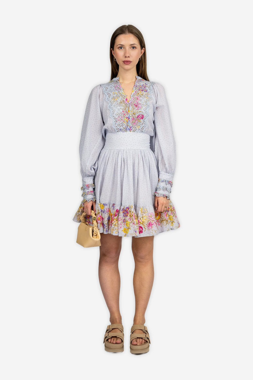 by TiMo Kjoler & jumpsuits Cotton Slub Mini Dress Flower Market