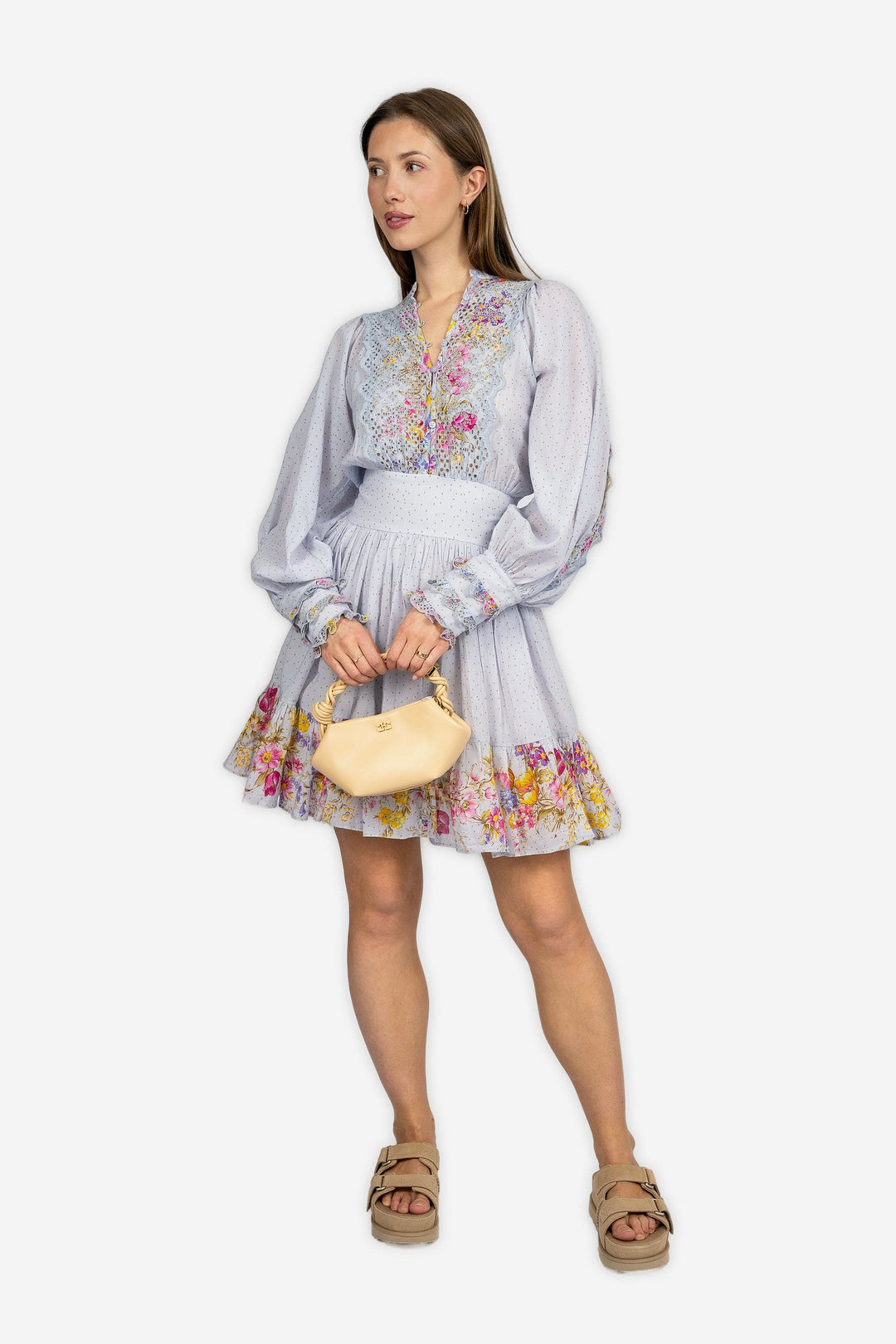 by TiMo Kjoler & jumpsuits Cotton Slub Mini Dress Flower Market