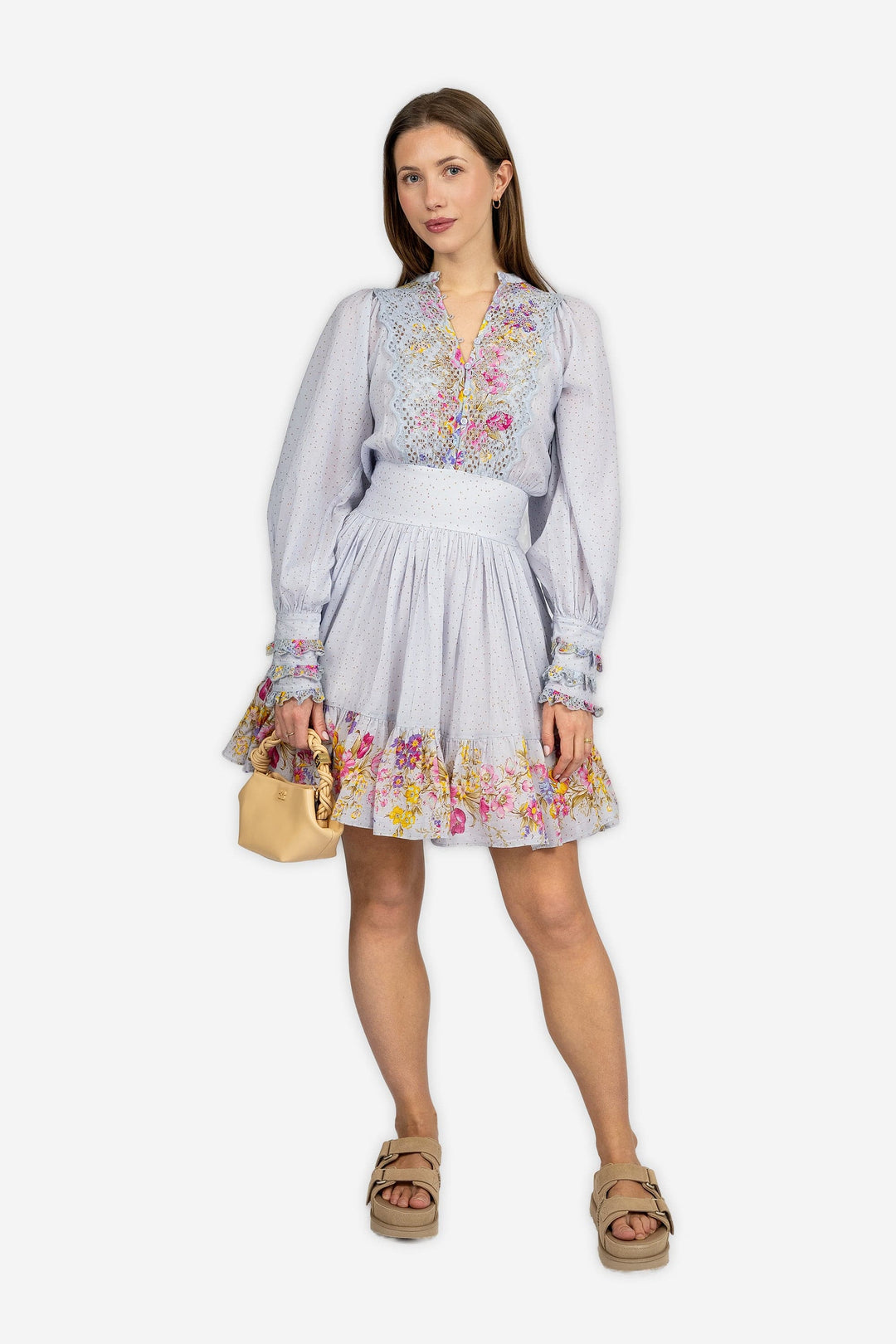 by TiMo Kjoler & jumpsuits Cotton Slub Mini Dress Flower Market