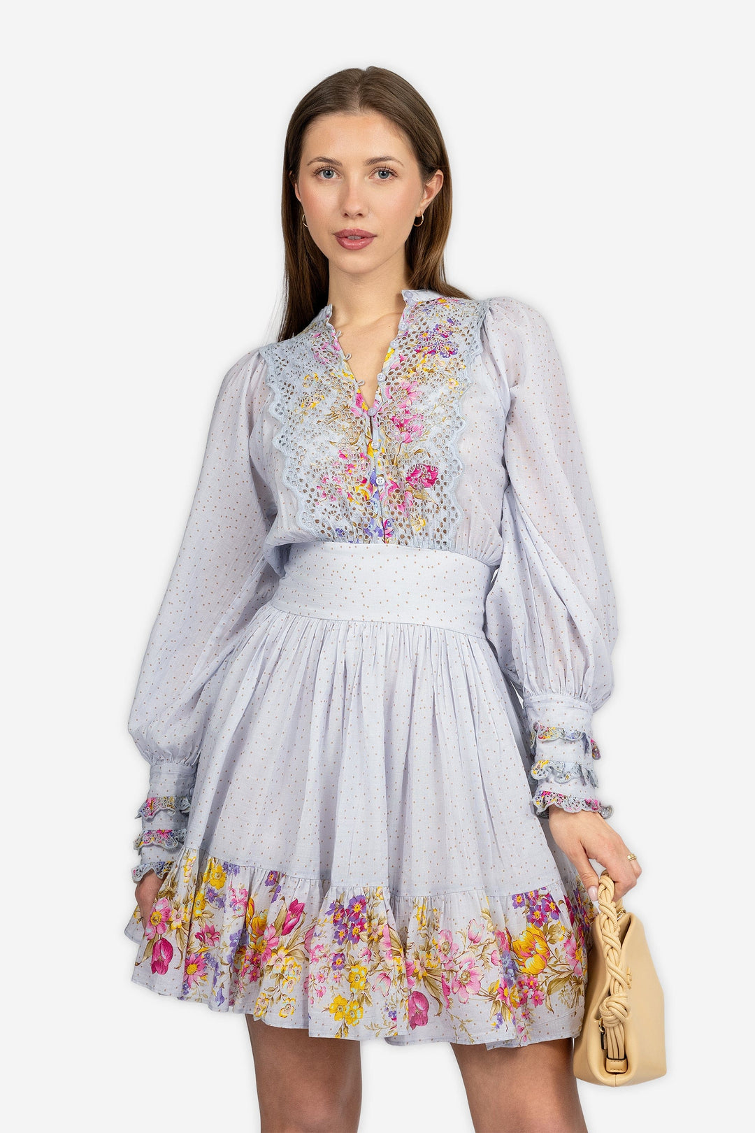 by TiMo Kjoler & jumpsuits Cotton Slub Mini Dress Flower Market