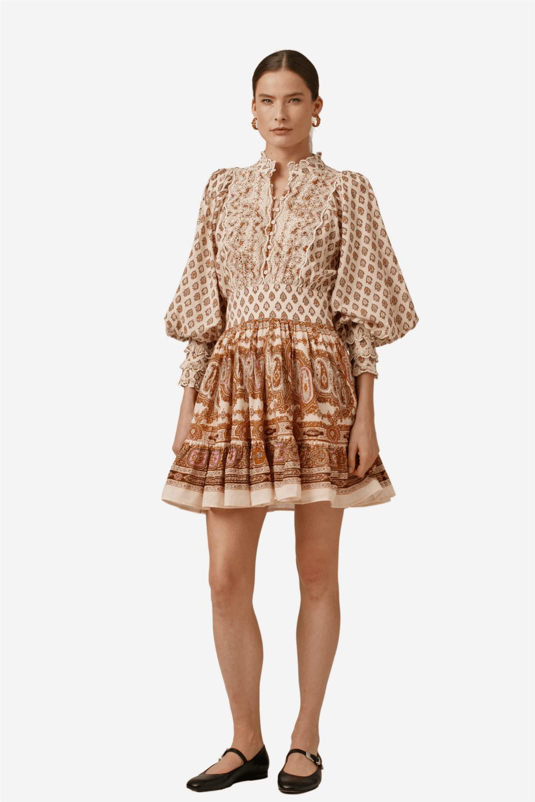 by TiMo Kjoler & jumpsuits Cotton Slub Mini Dress Paisley