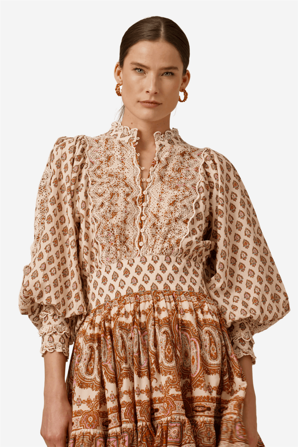 by TiMo Kjoler & jumpsuits Cotton Slub Mini Dress Paisley