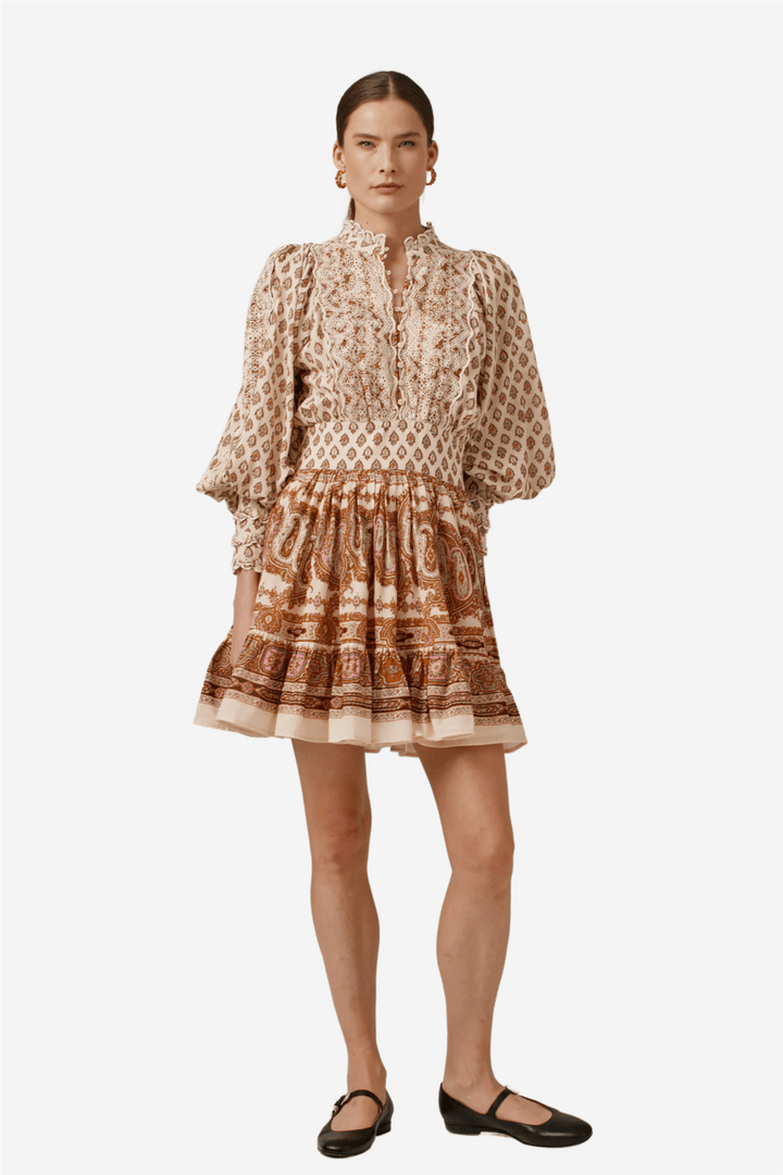 by TiMo Kjoler & jumpsuits Cotton Slub Mini Dress Paisley