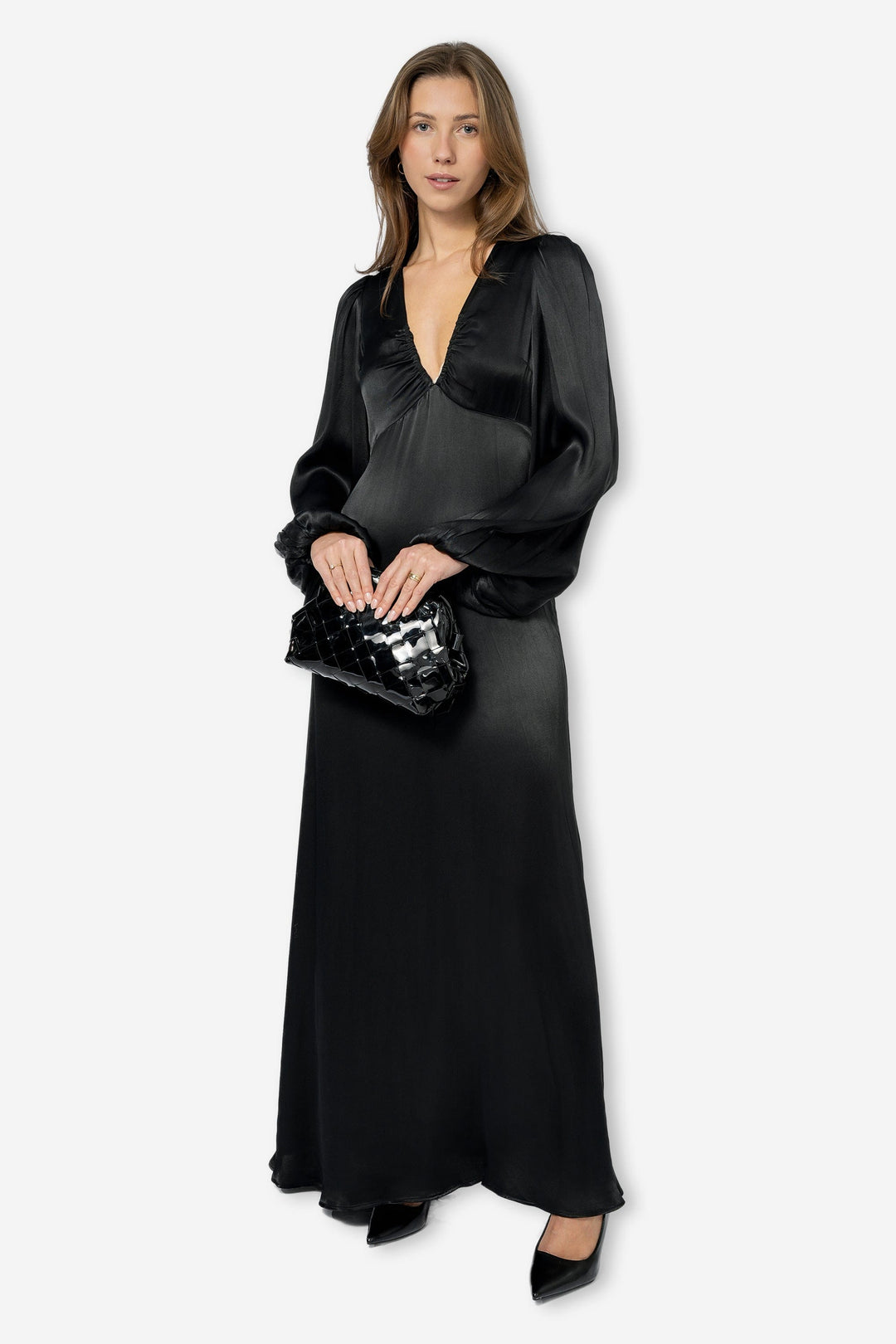 by TiMo Kjoler & jumpsuits Crépe Satin Maxi Dress Black