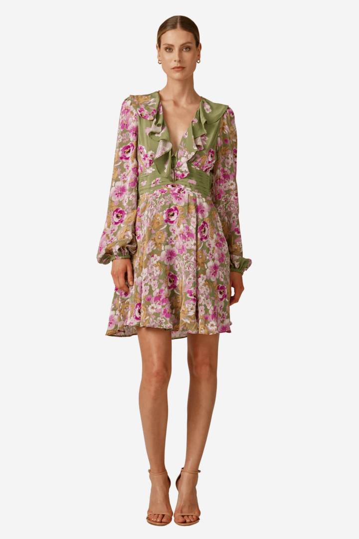 by TiMo Kjoler & jumpsuits Crepe Shirt Dress Green Field