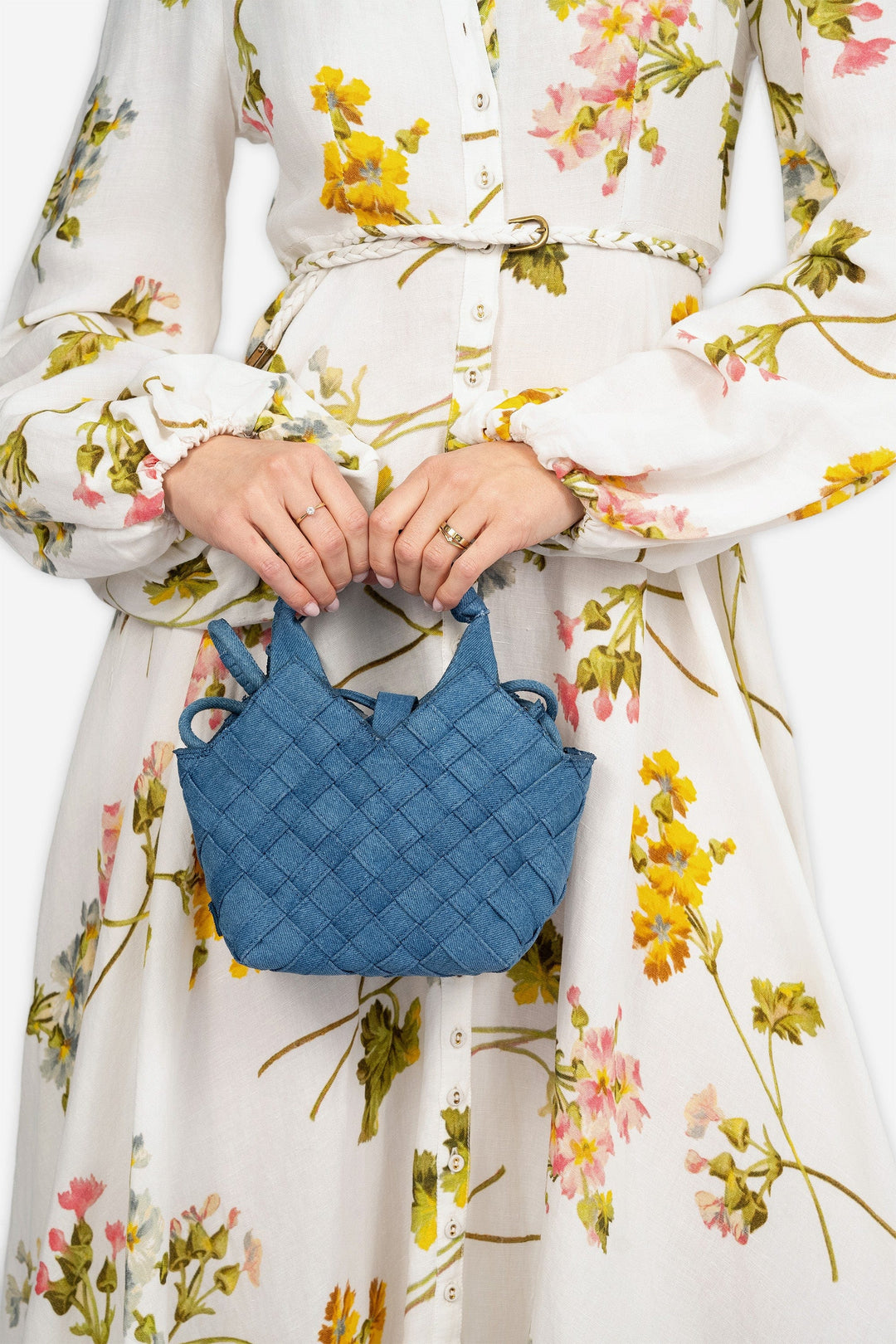 by TiMo Kjoler & jumpsuits Linen Collared Maxi Dress Botanical