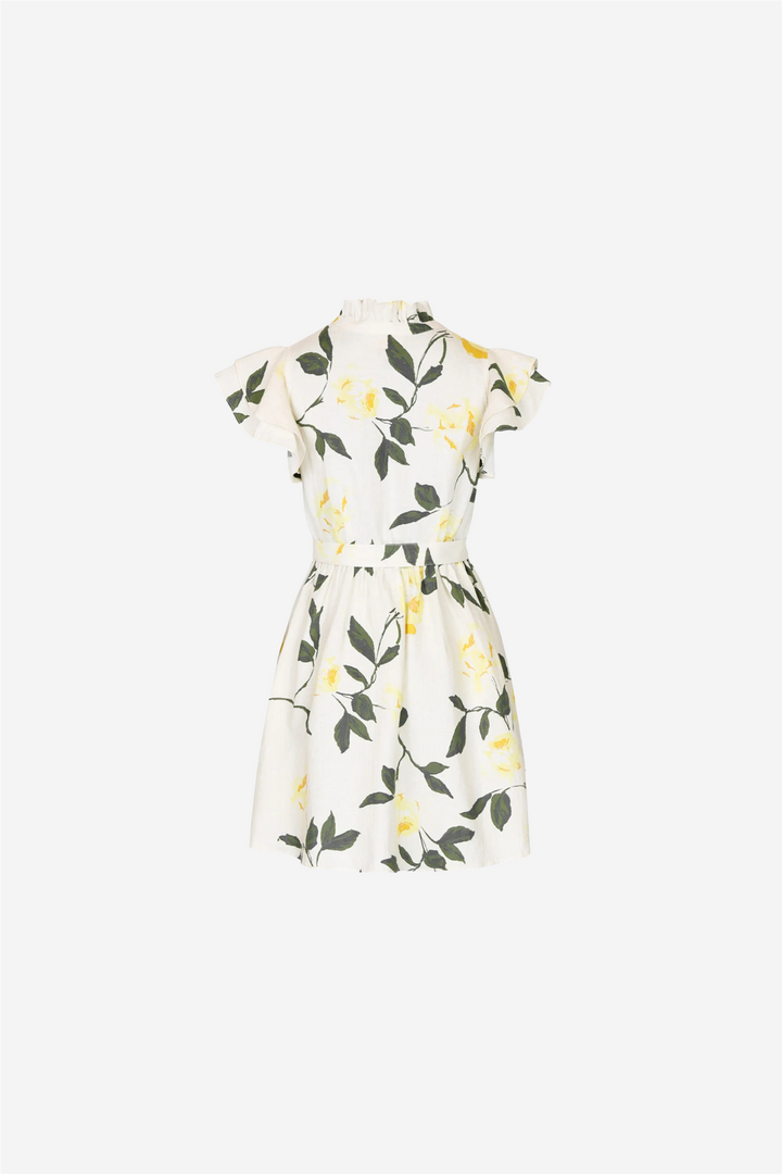 by TiMo Kjoler & jumpsuits Linen Ruffle Dress Sunlight