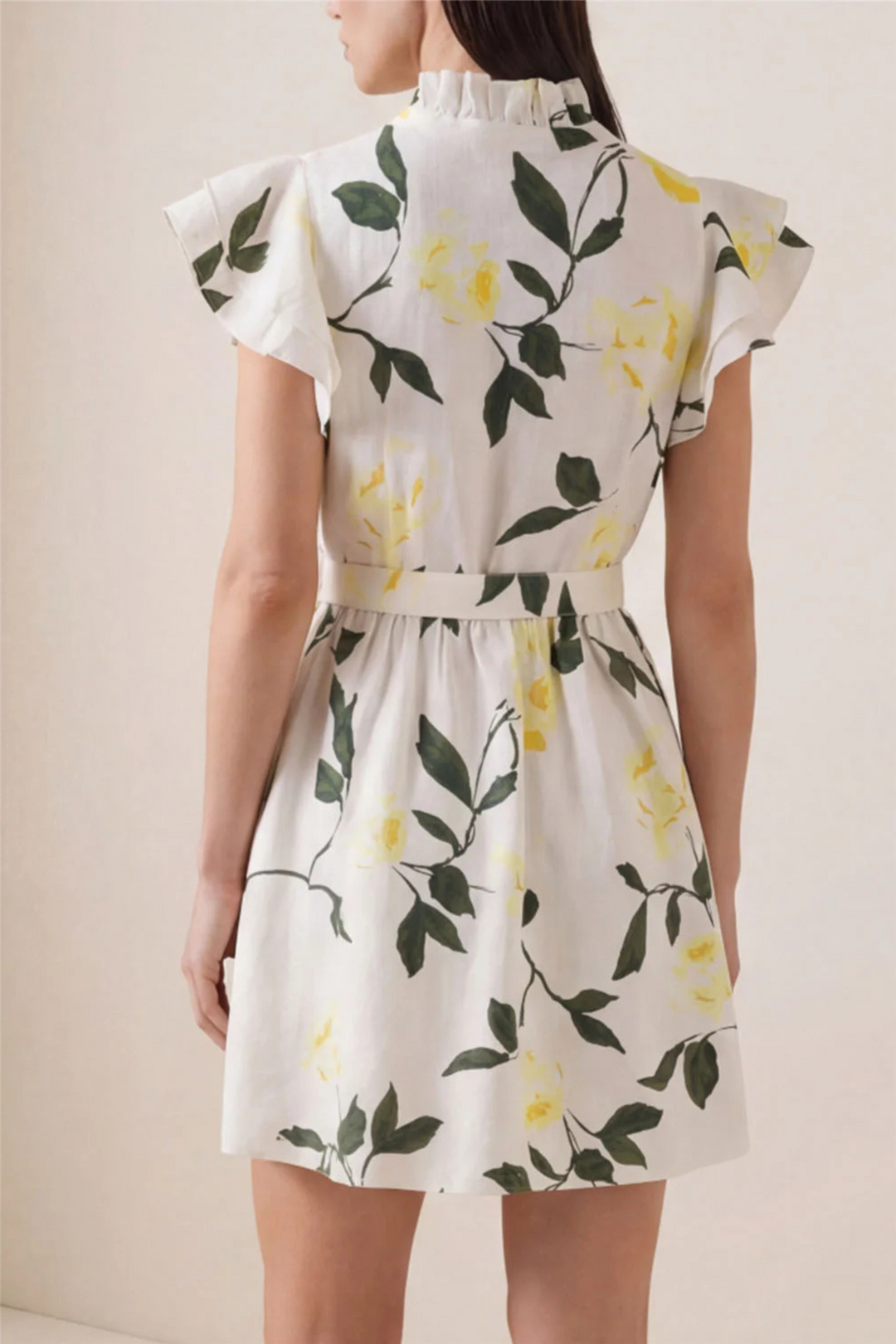by TiMo Kjoler & jumpsuits Linen Ruffle Dress Sunlight