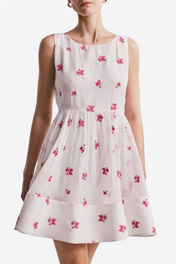 by TiMo Kjoler & jumpsuits Organza Shift Dress Embroidery Pink