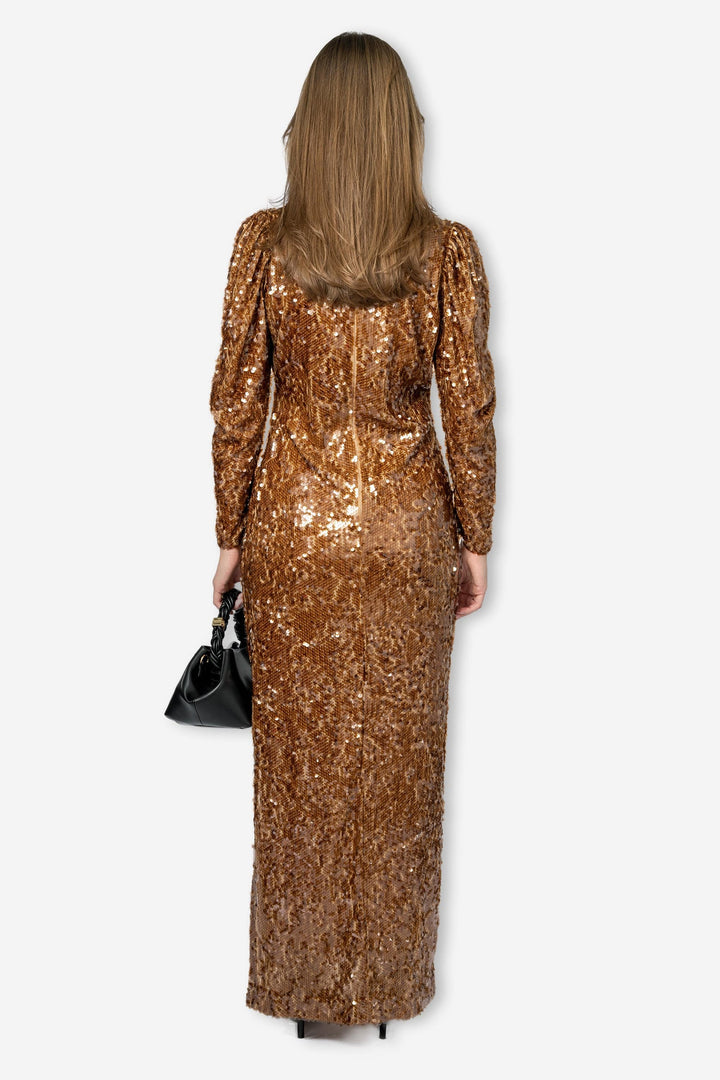 by TiMo Kjoler & jumpsuits Sequins Maxi Dress Golden