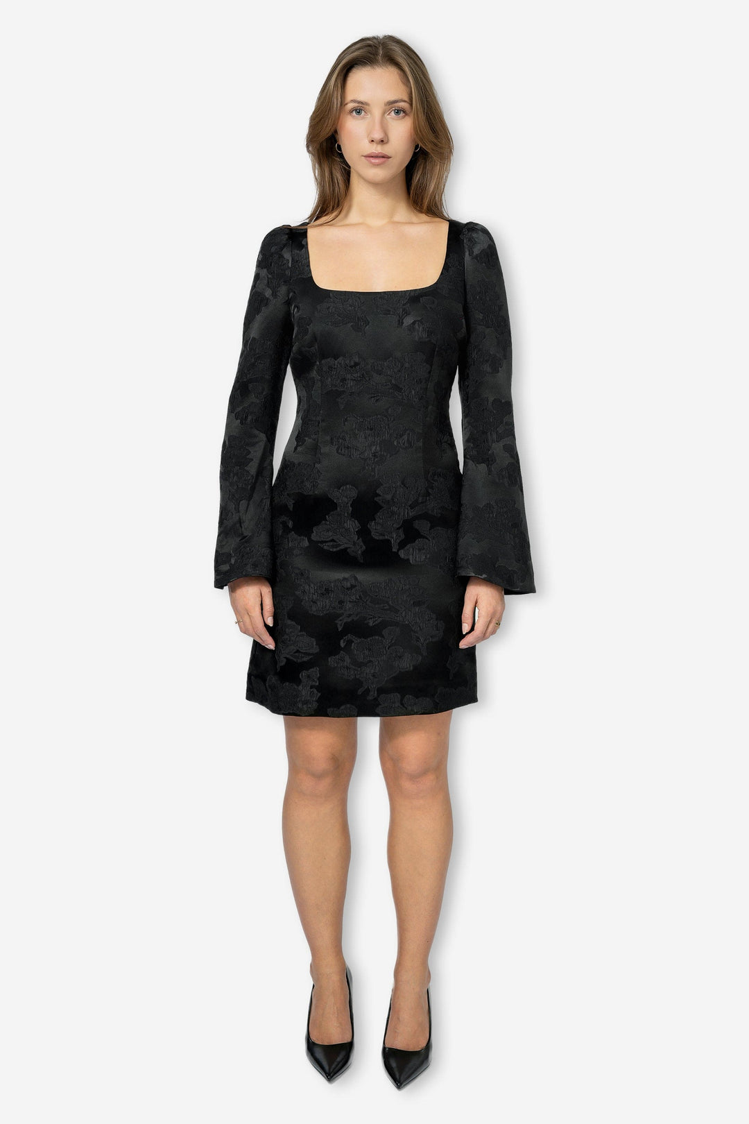 by TiMo Kjoler & jumpsuits Silk Jacquard Mini Dress Black