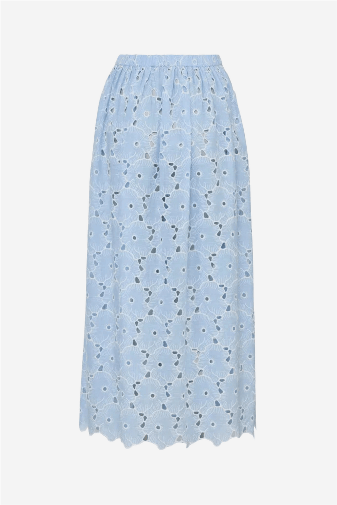 by TiMo Skjørt Broderie Anglaise Skirt Light Blue