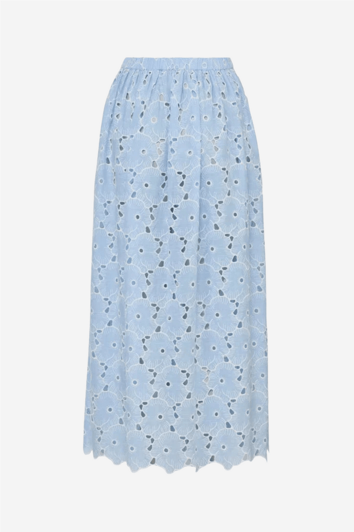 by TiMo Skjørt Broderie Anglaise Skirt Light Blue