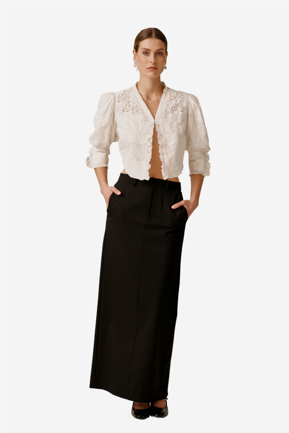 by TiMo Skjørt Classique Maxi Skirt Black