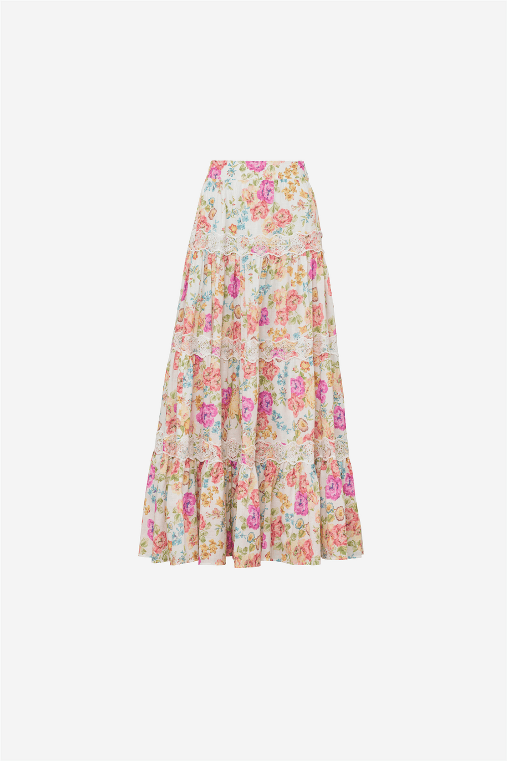 by TiMo Skjørt Cotton Slub Maxi Skirt Flora