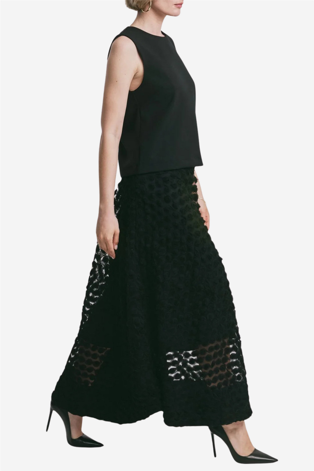 by TiMo Skjørt Decorated Maxi Skirt Black