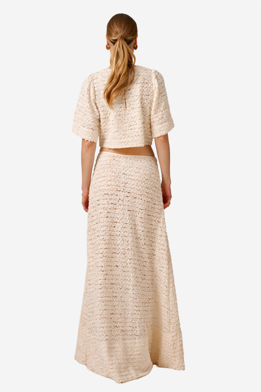 by TiMo Skjørt Lace Skirt Vintage White