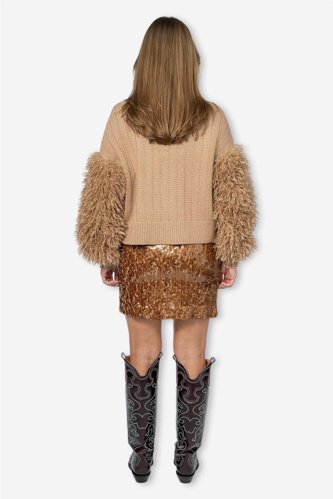 by TiMo Skjørt Sequins Skirt Golden