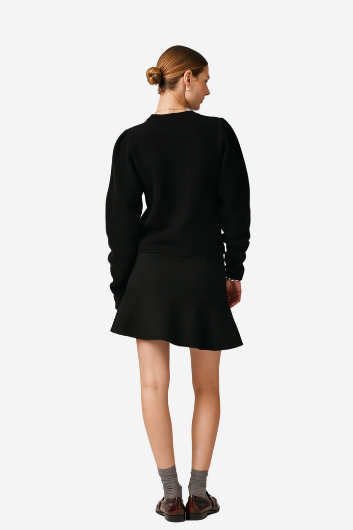 by TiMo Skjørt Tailored Flounce Skirt Black