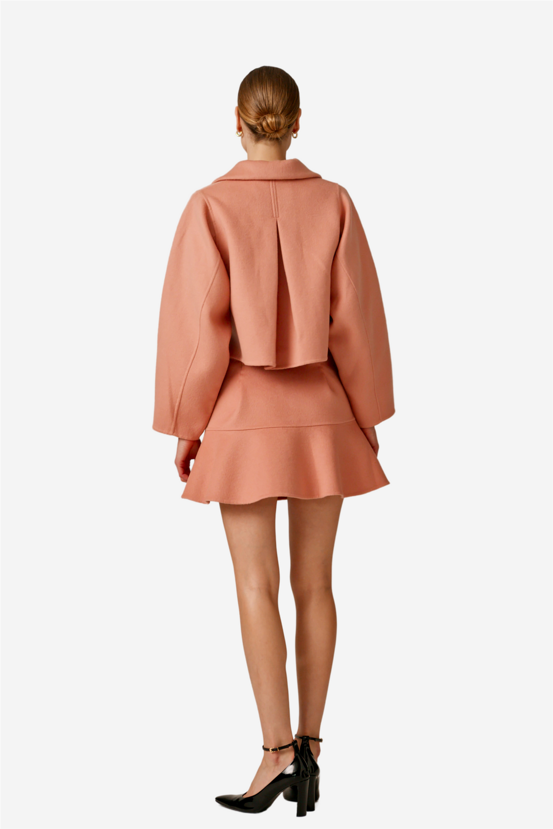 by TiMo Skjørt Tailored Flounce Skirt Dusty Pink