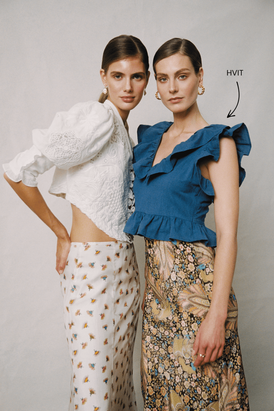 by TiMo Topper & t-skjorter Linen Ruffle Top White