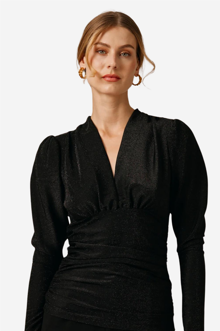 by TiMo Topper & t-skjorter M Glitter Jersey Top Black