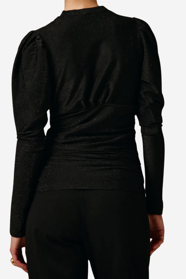 by TiMo Topper & t-skjorter M Glitter Jersey Top Black