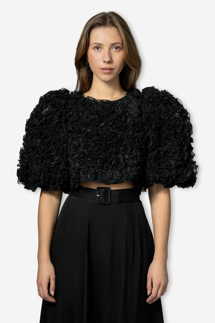 by TiMo Topper & t-skjorter Organza Top Black