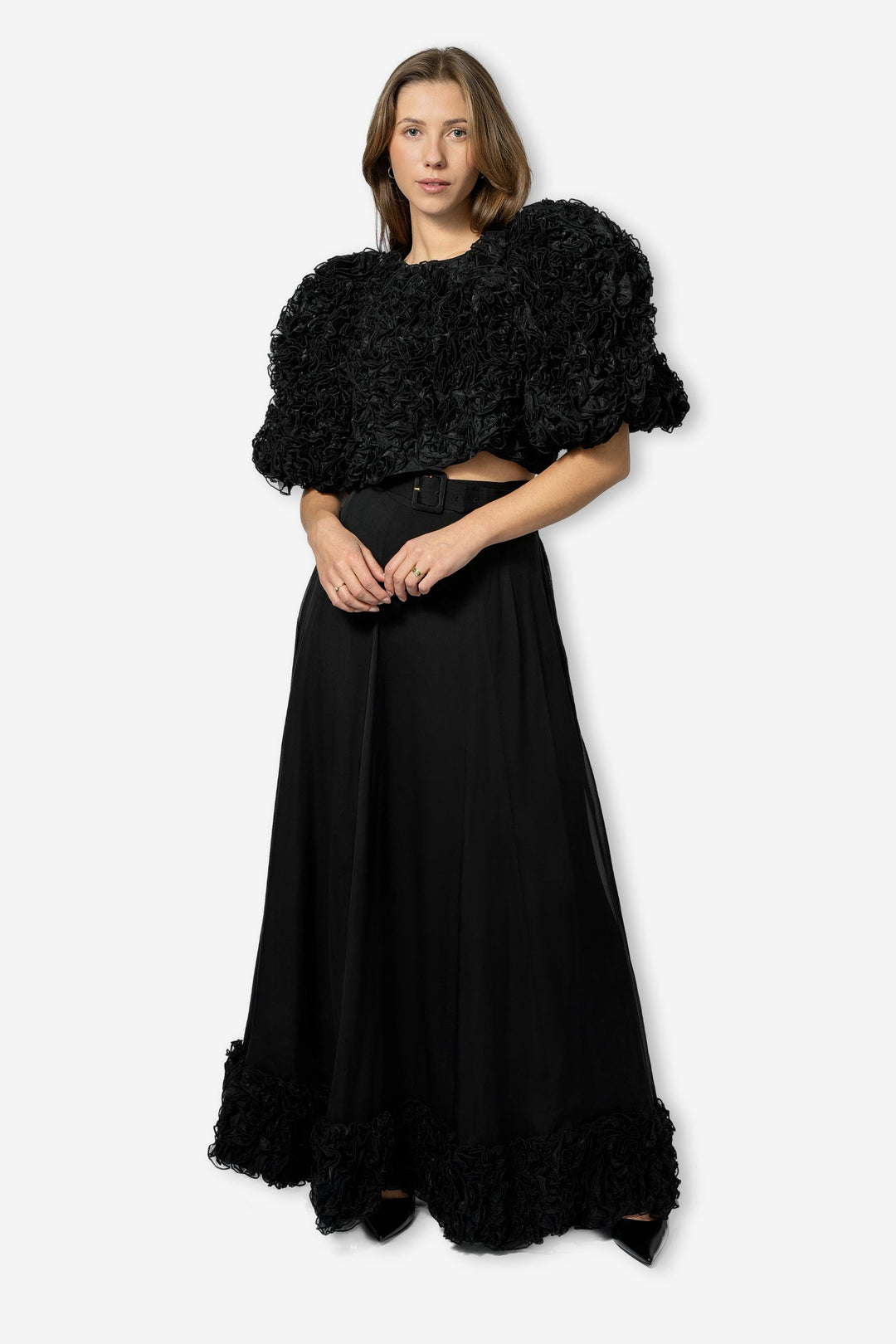 by TiMo Topper & t-skjorter Organza Top Black