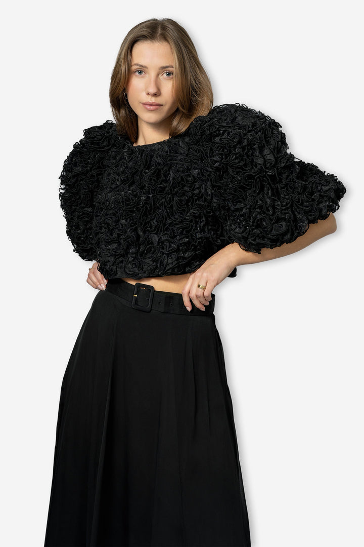 by TiMo Topper & t-skjorter Organza Top Black