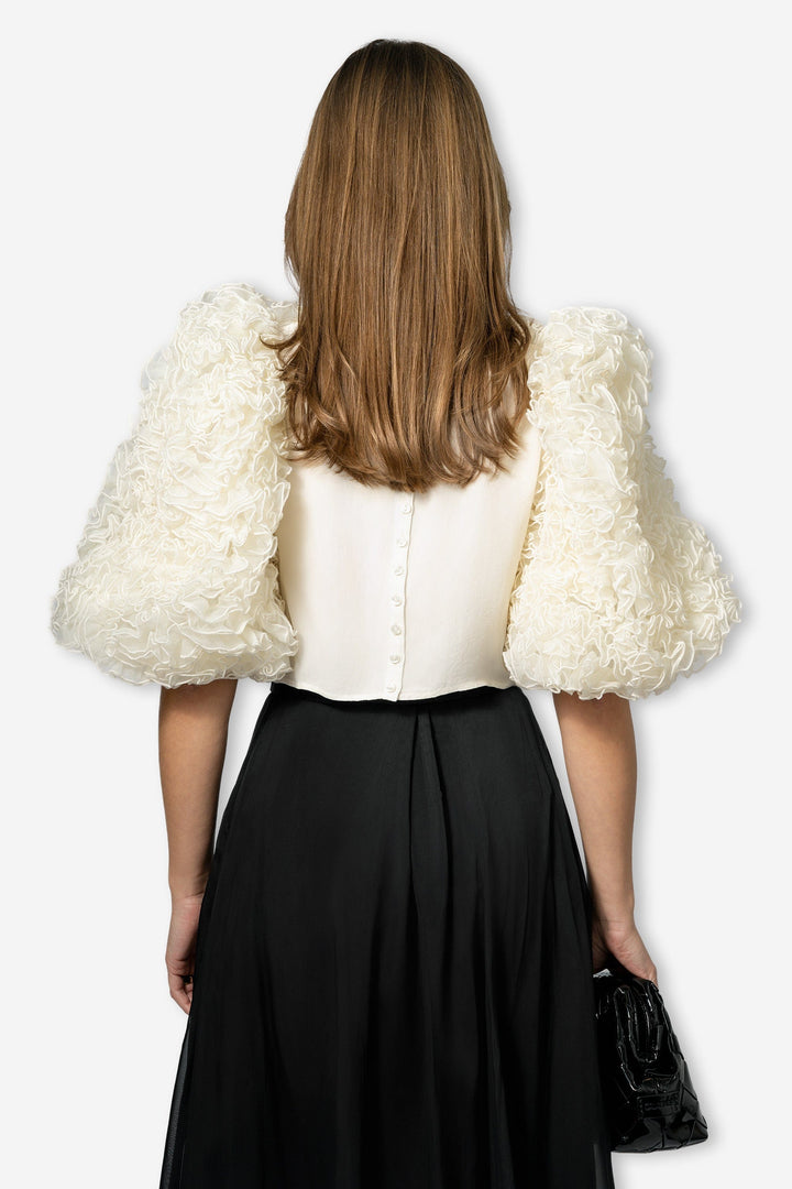 by TiMo Topper & t-skjorter Organza Top Off White