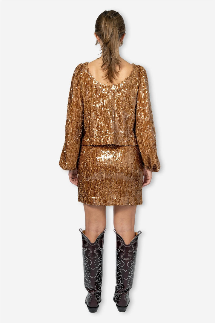 by TiMo Topper & t-skjorter Sequins Top Golden