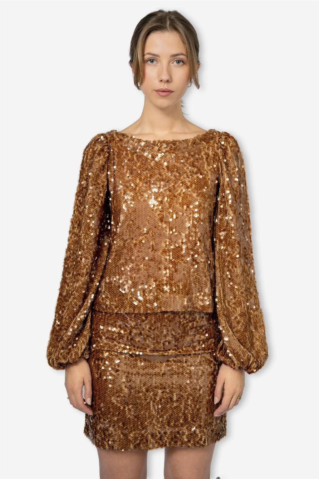 by TiMo Topper & t-skjorter Sequins Top Golden