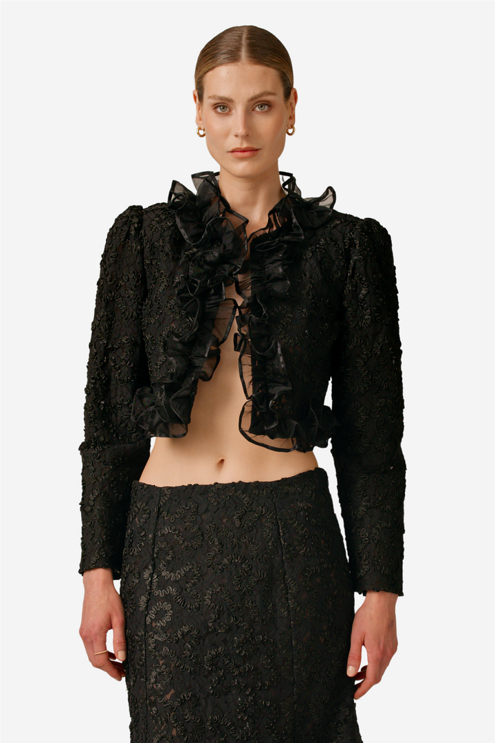by TiMo Yttertøy Embroidered Jacket Black
