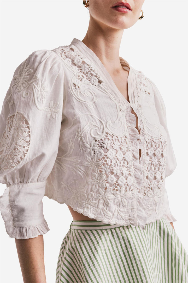 by TiMo Yttertøy Linen Jacket Off White