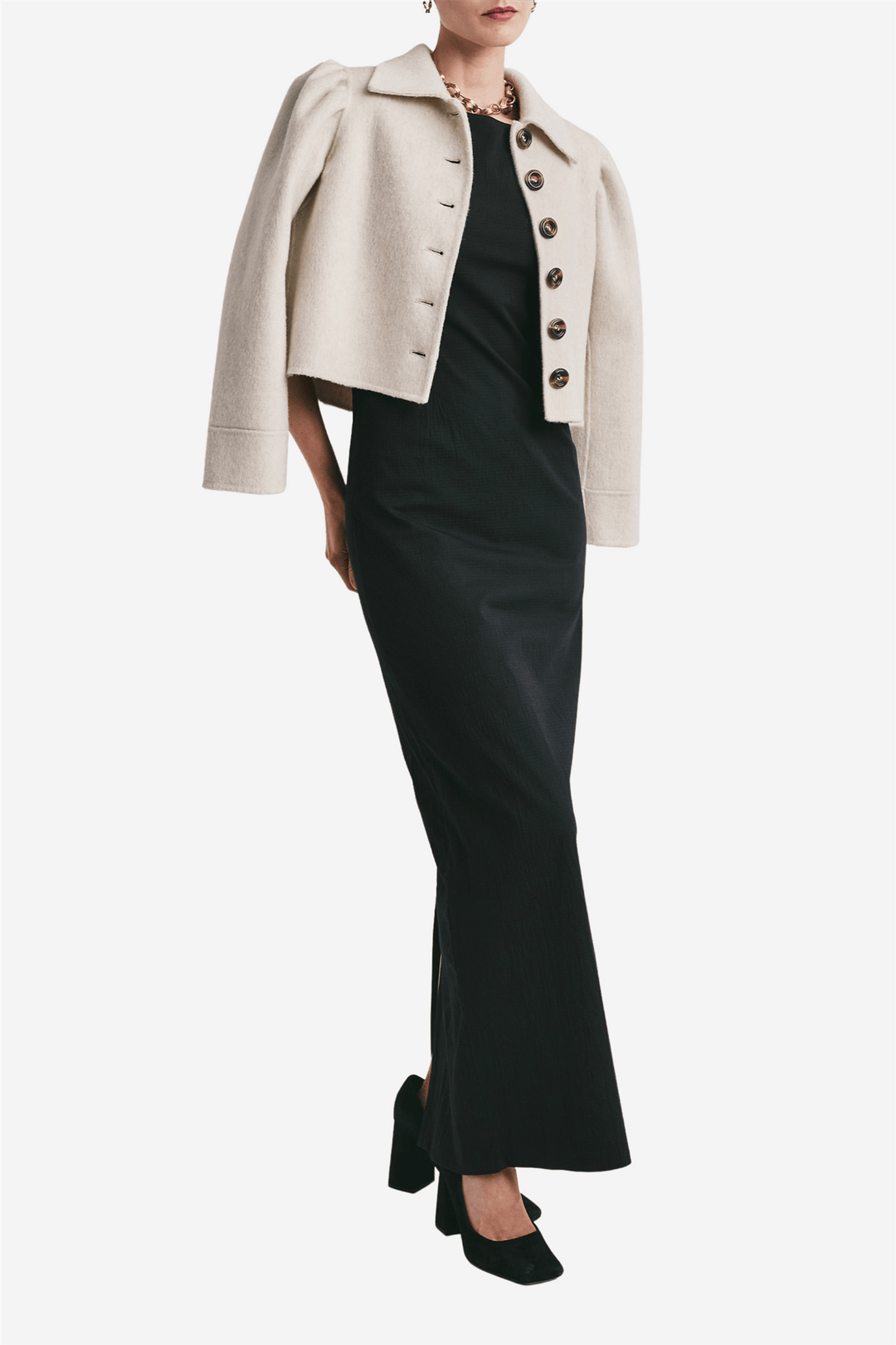 by TiMo Yttertøy Tailored Cropped Jacket Vintage White